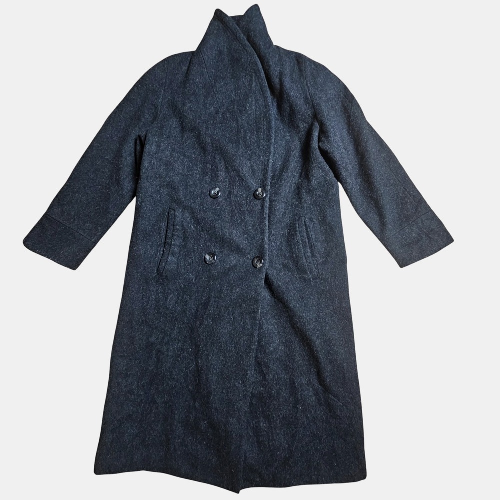 Donnybrook Wool Double Breasted Chesterfield Coat 10 P Quiet Luxury‎ Old Money
